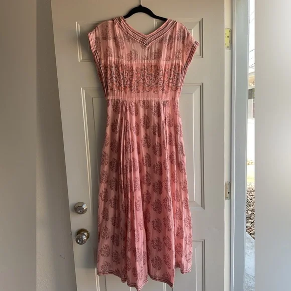 Free People Dusty Pink Floral Maxi Dress - Picture 3 of 10